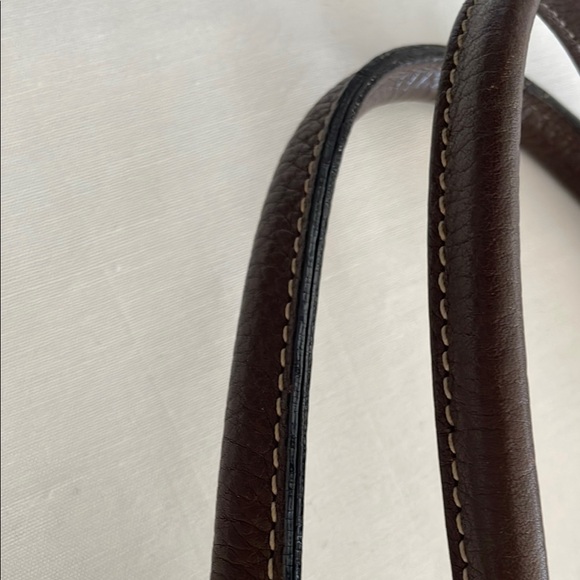 Dooney & Bourke Tan and Brown Women's Tulip Satchel Bag - Picture 10 of 16